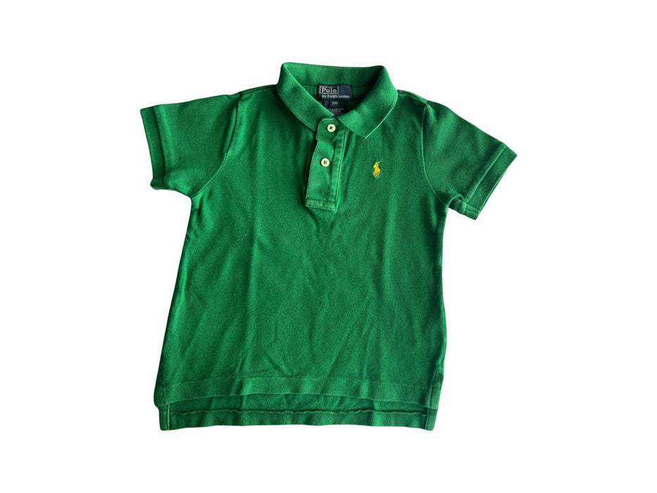 A Green Short Sleeve Polos from Polo Ralph Lauren in size 12-18M for boy. (Front View)