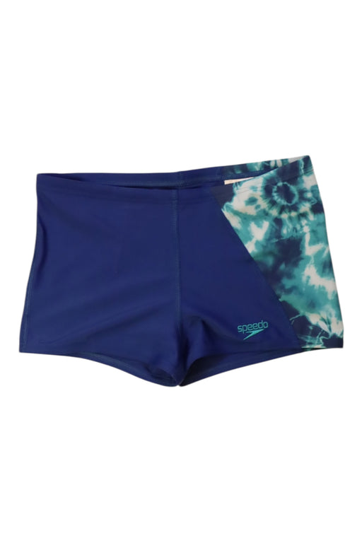 A Blue Swim Shorts from Speedo in size 11Y for boy. (Front View)