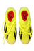 A Yellow Sneakers from Adidas in size 9Y for boy. (Back View)