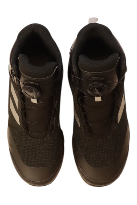 A Black Winter Boots from Adidas in size 11Y for boy. (Back View)