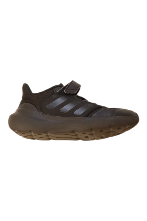 A Black Sneakers from Adidas in size 10Y for boy. (Front View)