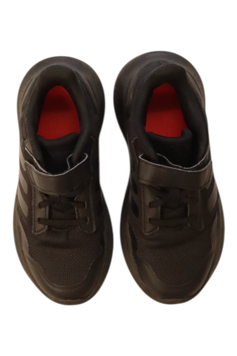 A Black Sneakers from Adidas in size 10Y for boy. (Back View)