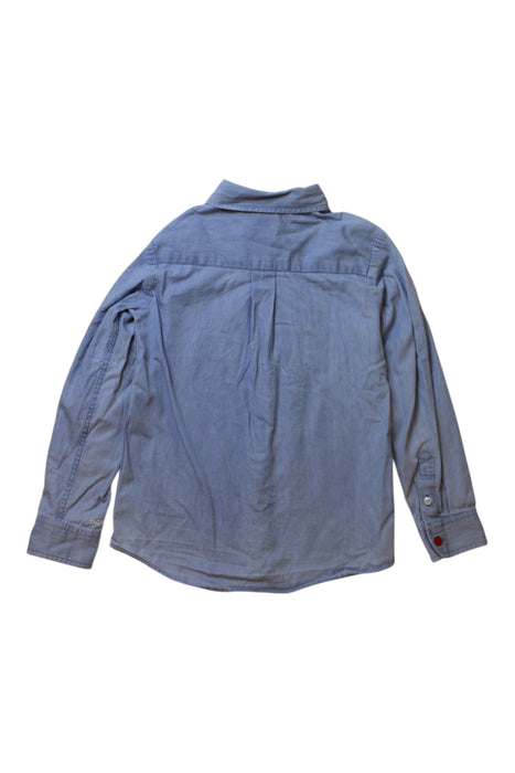 A Blue Long Sleeve Shirts from Jacadi in size 6T for neutral. (Back View)