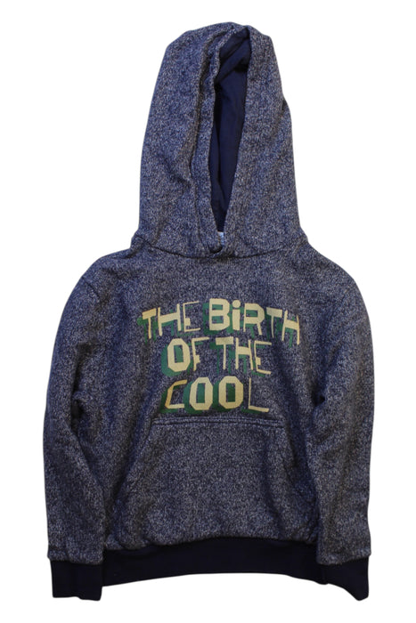 A Blue Hooded Sweatshirts from Bonpoint in size 4T for boy. (Front View)