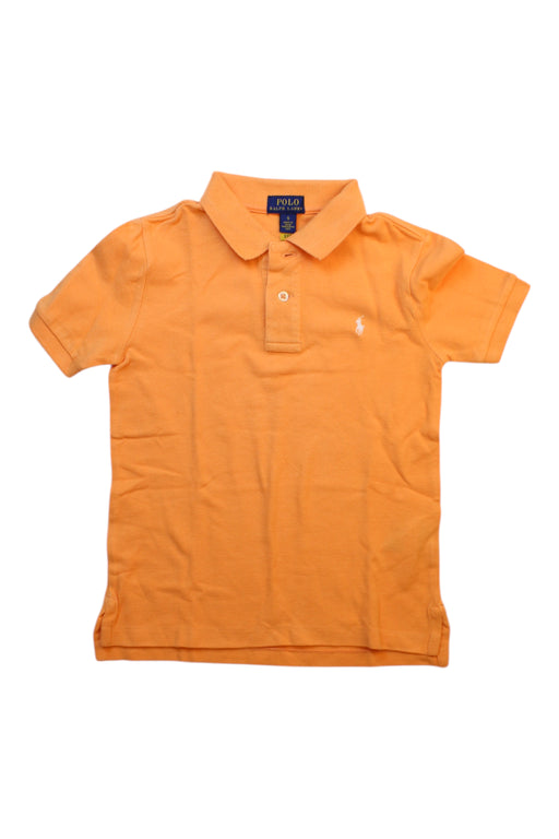 A Orange Short Sleeve Polos from Polo Ralph Lauren in size 5T for boy. (Front View)