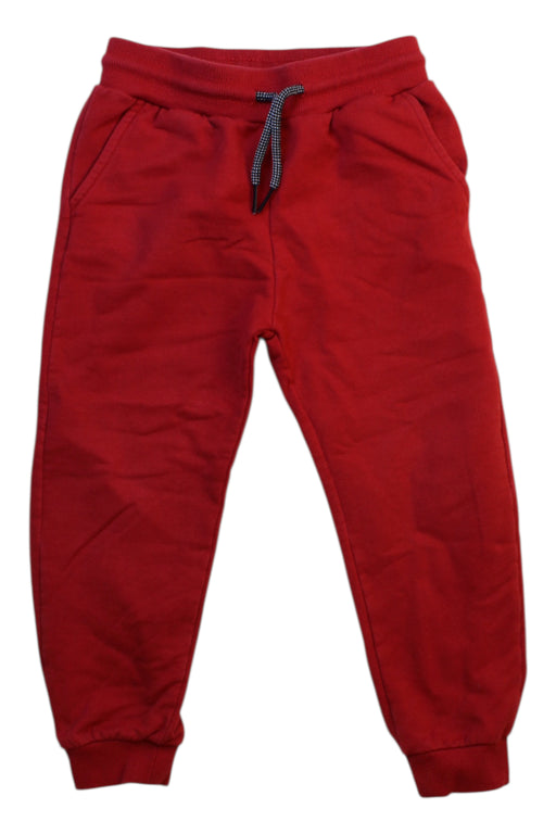 A Red Casual Pants from Mayoral in size 4T for boy. (Front View)