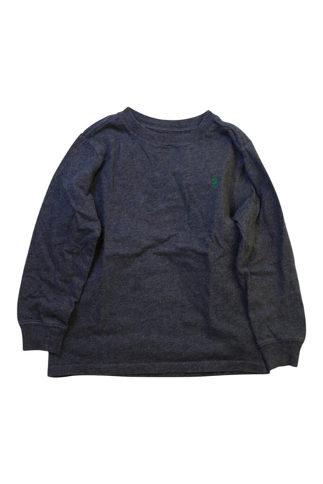 A Grey Crewneck Sweatshirts from Polo Ralph Lauren in size 5T for girl. (Front View)