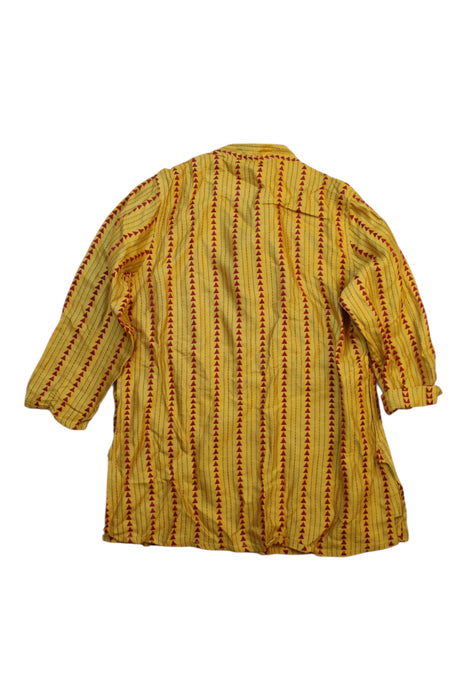 A Yellow Long Sleeve Shirts from Fabindia in size 3T for boy. (Back View)