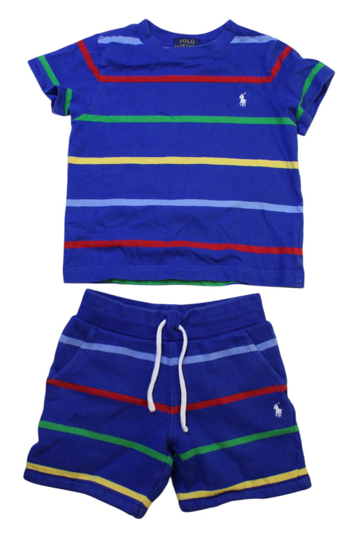A Multicolour Shorts Sets from Polo Ralph Lauren in size 3T for boy. (Front View)