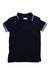 A Navy Short Sleeve Polos from Mayoral in size 3T for boy. (Front View)