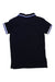 A Navy Short Sleeve Polos from Mayoral in size 3T for boy. (Back View)