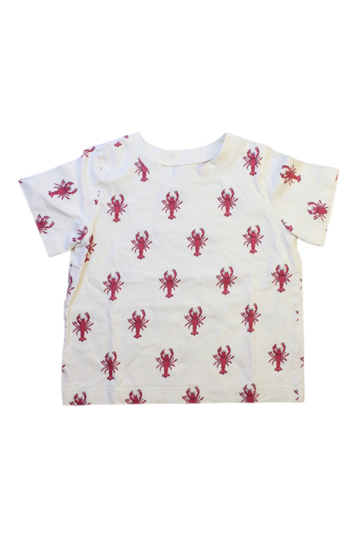 A White Short Sleeve T Shirts from Pink Chicken in size 4T for boy. (Front View)