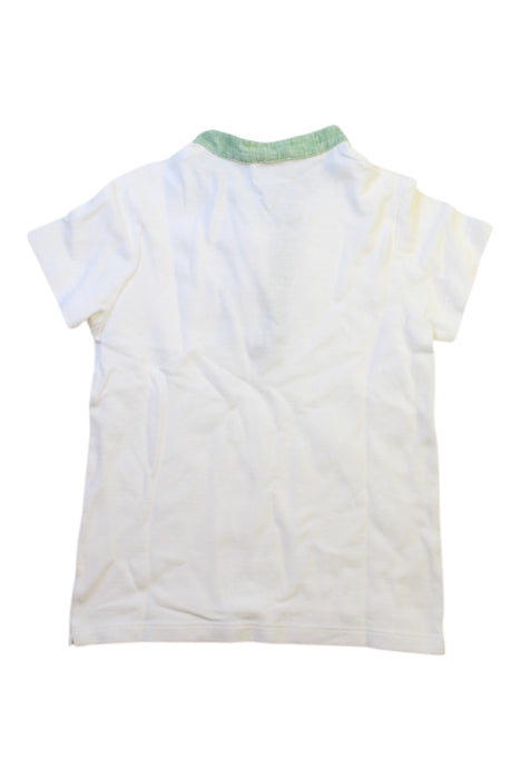 A White Short Sleeve Polos from Nicoletta Fanna in size 5T for boy. (Back View)
