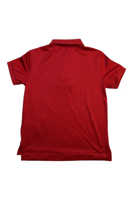 A Red Short Sleeve Polos from Polo Ralph Lauren in size 4T for boy. (Back View)