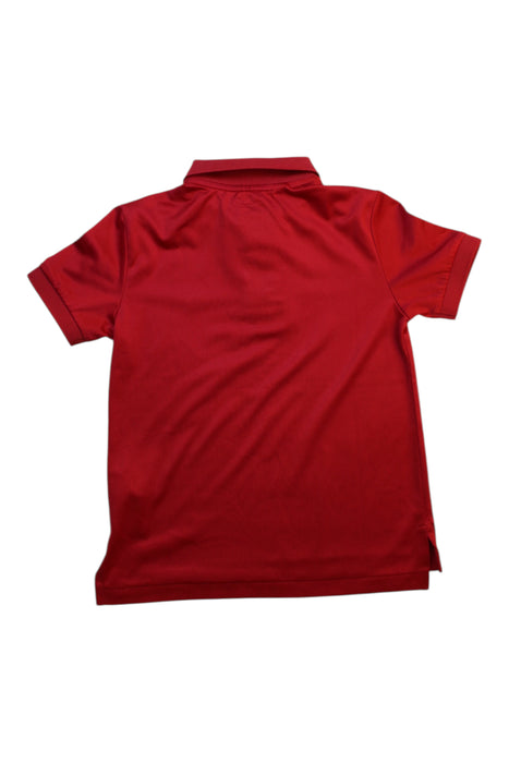 A Red Short Sleeve Polos from Polo Ralph Lauren in size 4T for boy. (Back View)
