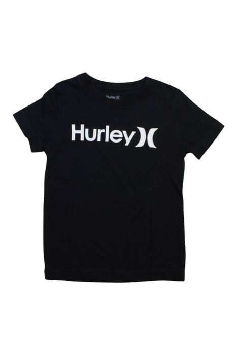 A Black Short Sleeve T Shirts from Hurley in size 6T for boy. (Front View)