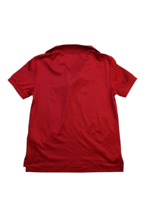 A Red Short Sleeve Polos from Polo Ralph Lauren in size 4T for boy. (Back View)