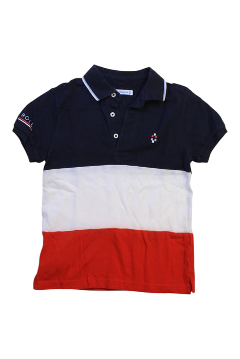 A Multicolour Short Sleeve Polos from Mayoral in size 5T for boy. (Front View)