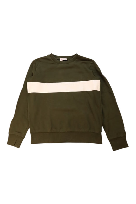 A Green Crewneck Sweatshirts from Moncler in size 12Y for boy. (Front View)