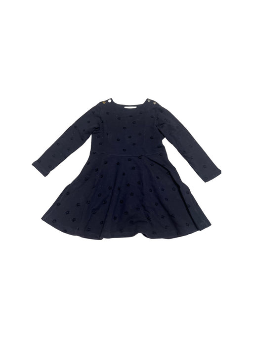 A Navy Long Sleeve Dresses from Jacadi in size 6T for girl. (Front View)