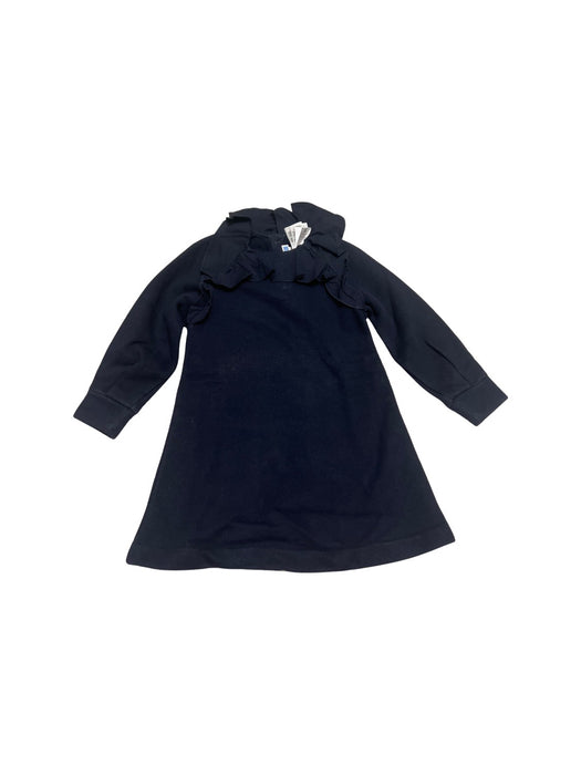 A Navy Long Sleeve Dresses from Jacadi in size 5T for girl. (Front View)