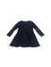 A Navy Long Sleeve Dresses from Jacadi in size 6T for girl. (Back View)