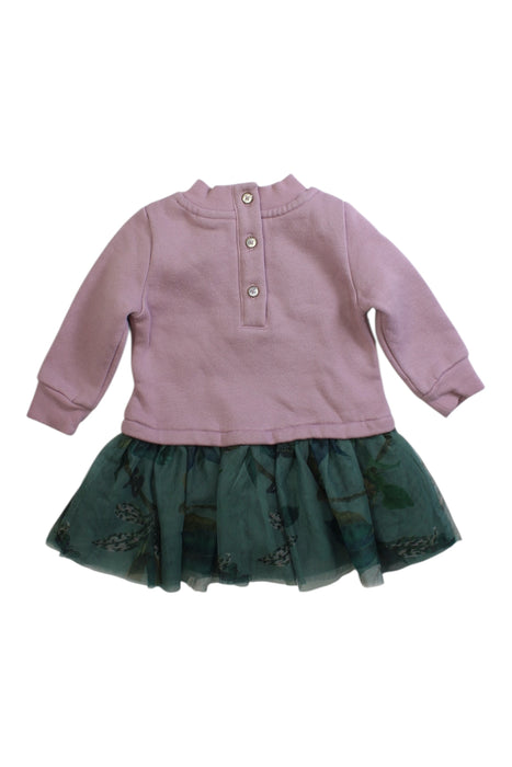 A Pink Long Sleeve Dresses from Baker by Ted Baker in size 3-6M for girl. (Back View)