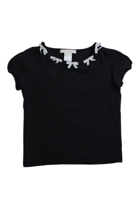 A Black Short Sleeve Tops from Janie & Jack in size 2T for girl. (Front View)
