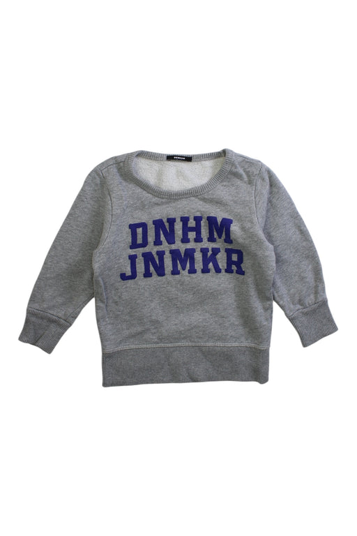 A Grey Crewneck Sweatshirts from Denham in size 12-18M for girl. (Front View)