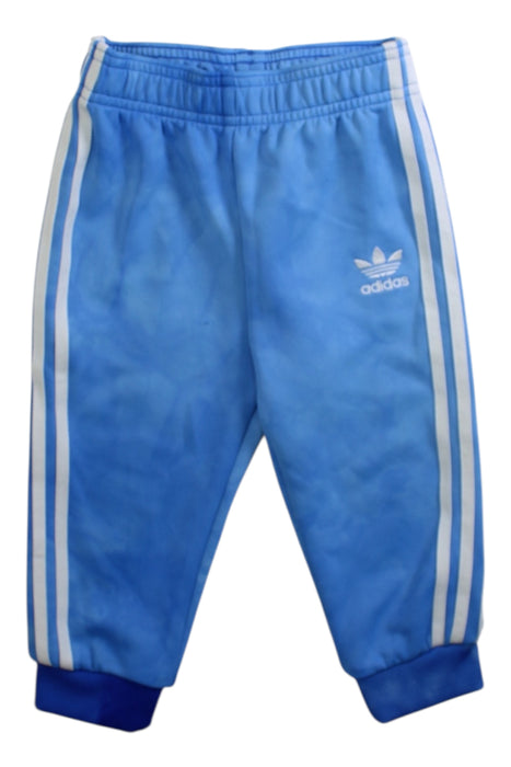 A Blue Sweatpants from Adidas in size 6-12M for boy. (Front View)