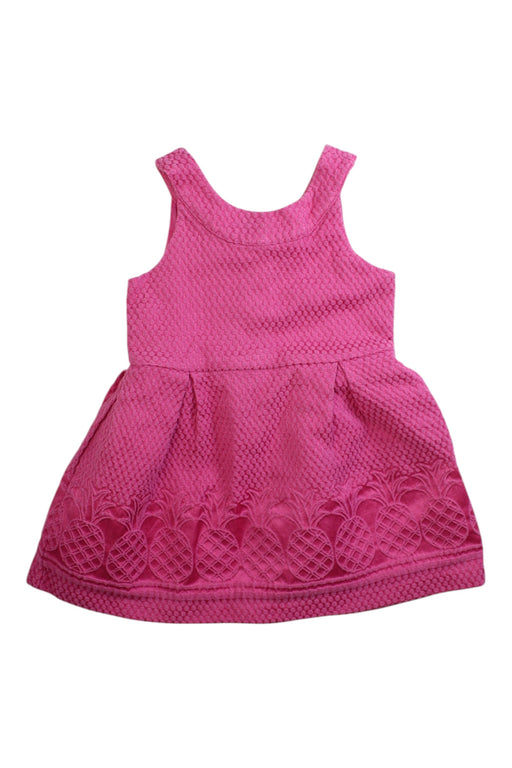A Pink Sleeveless Dresses from Janie & Jack in size 18-24M for girl. (Front View)