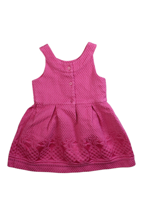 A Pink Sleeveless Dresses from Janie & Jack in size 18-24M for girl. (Back View)