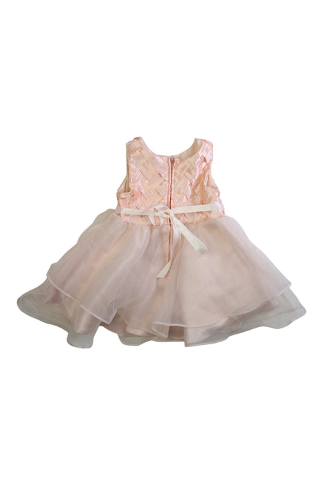 A Pink Sleeveless Dresses from Rare Editions in size 6-12M for girl. (Back View)