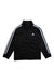 A Black Zippered Sweatshirts from Adidas in size 6T for boy. (Front View)