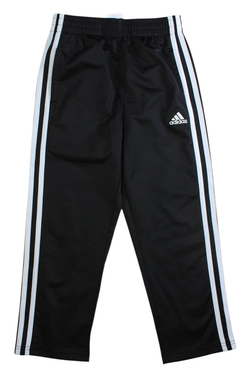 A Black Active Pants from Adidas in size 6T for boy. (Front View)