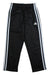 A Black Active Pants from Adidas in size 6T for boy. (Front View)