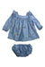 A Blue Shorts Sets from Stella McCartney in size 3-6M for girl. (Front View)