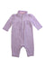 A Purple Long Sleeve Rompers from Ralph Lauren in size 0-3M for girl. (Front View)