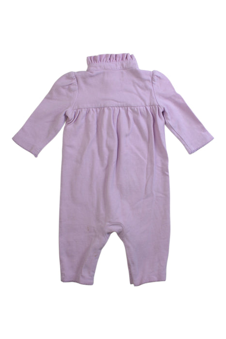 A Purple Long Sleeve Rompers from Ralph Lauren in size 0-3M for girl. (Back View)