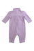 A Purple Long Sleeve Rompers from Ralph Lauren in size 0-3M for girl. (Back View)