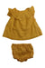 A Yellow Dress Sets from Janie & Jack in size 3-6M for girl. (Front View)