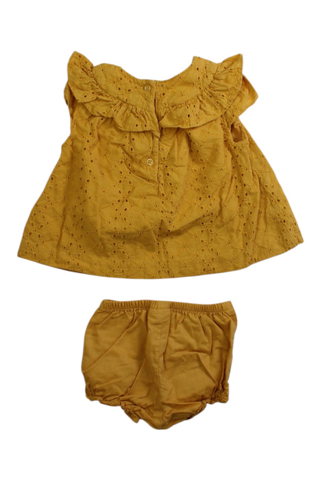 A Yellow Dress Sets from Janie & Jack in size 3-6M for girl. (Back View)