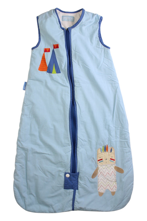 A Blue Sleepsacs from Grobag in size O/S for boy. (Front View)