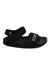 A Black Sandals from Adidas in size 5T for neutral. (Front View)