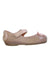 A Pink Flats from Mini Melissa in size 3T for girl. (Front View)