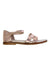 A Pink Sandals from Jacadi in size 3T for girl. (Front View)