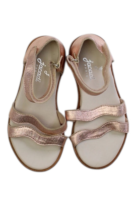A Pink Sandals from Jacadi in size 3T for girl. (Back View)