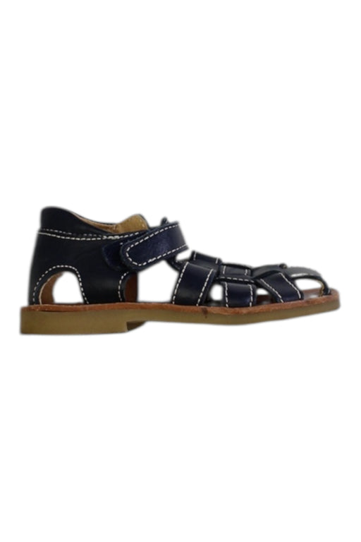 A Navy Sandals from Hampton Classics in size 3T for girl. (Front View)