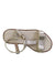 A Metallic Sandals from Jacadi in size 4T for girl. (Front View)
