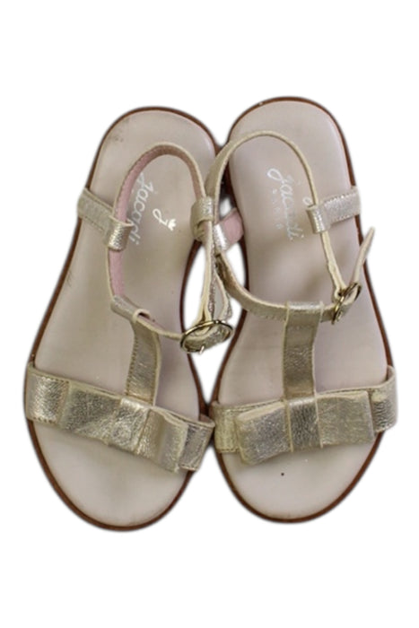 A Metallic Sandals from Jacadi in size 4T for girl. (Back View)